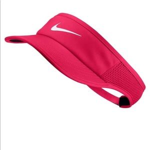Pink Nike Featherlight Adjustable Tennis Visor